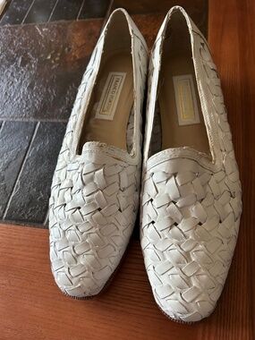 NEW Franco Fortini White Leather Shoes Size 9